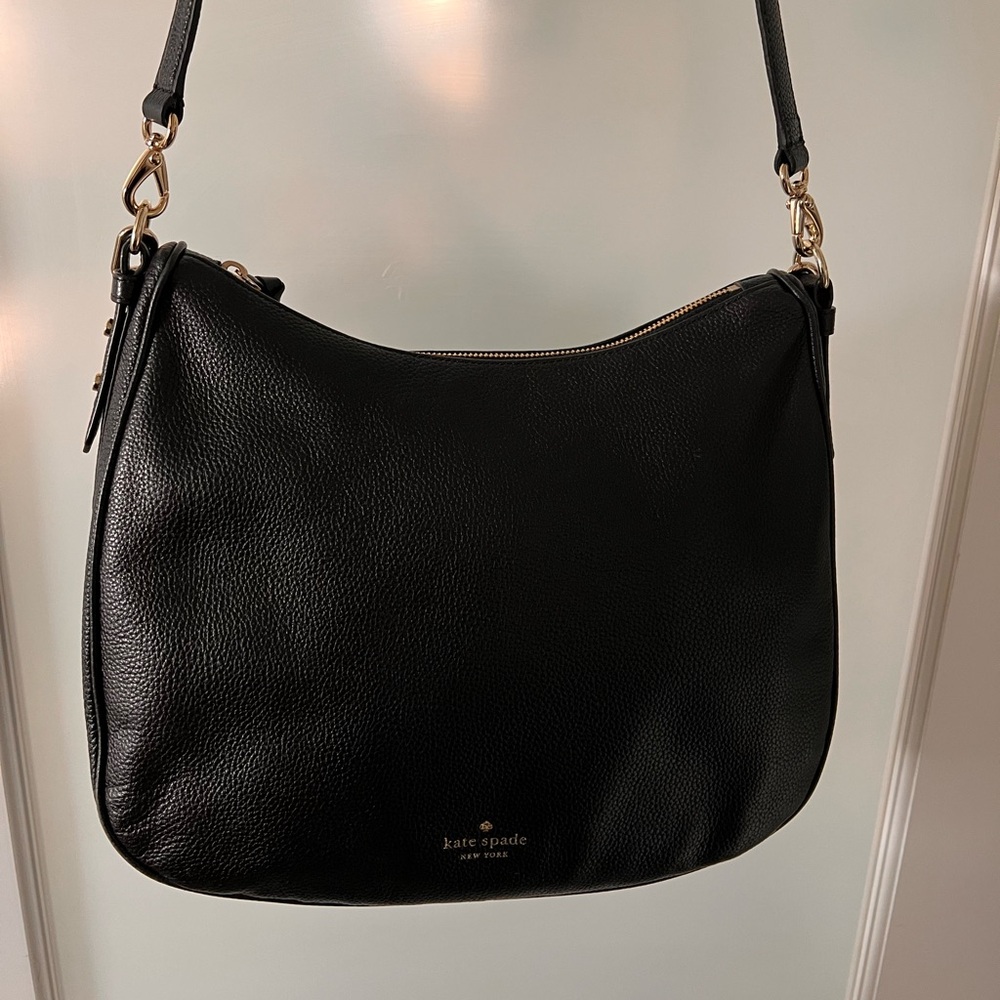 Kate Spade Black Leather Shoulder Bag